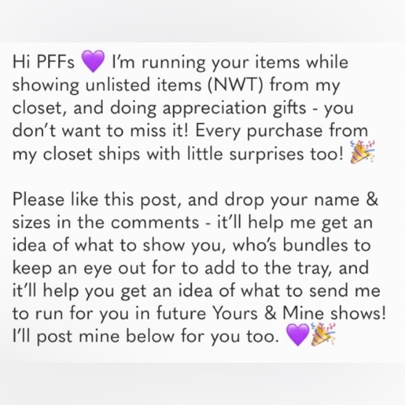 🐚TAG LIST🐚 LIKE ❤️ THIS LISTING OR COMMENT TO BE NOTIFIED OF MY LIVE SHOWS! - Picture 5 of 5